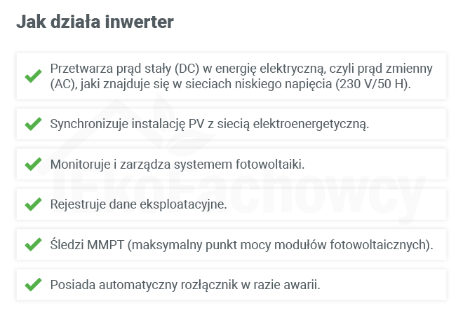 jak działa inwerter